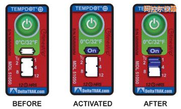 阿拉爾溫度指示標(biāo)簽 累計(jì)上升時間/溫度的標(biāo)簽
