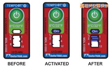 嘉峪關(guān)溫度指示標簽 累計上升時間/溫度的標簽