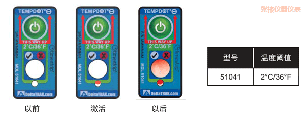 張掖溫度指示標簽 累計下降溫度的標簽